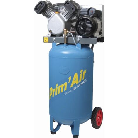 LACME vertikaler Zweizylinder-Luftkompressor – VVM 21/100 21 m3/h 100 l, 3 PS, einphasig, 10 bar – 122250