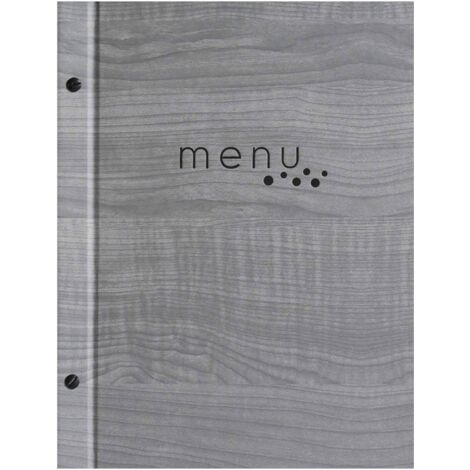 Lacor 28540 Edgar Collection - Copertina per menù, colore: Grigio