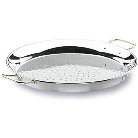Lacor 60138- Padella per paella valenciana inox 38 cm