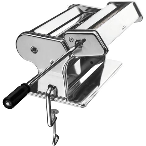 Lacor - 60391 - Macchina per pasta fresca manuale con manovella, Acciaio inox, 9 tagli, Lasagna, cannelloni, spaghetti, fettuccine, tagliatelle, 32 x 20 x 16 cm
