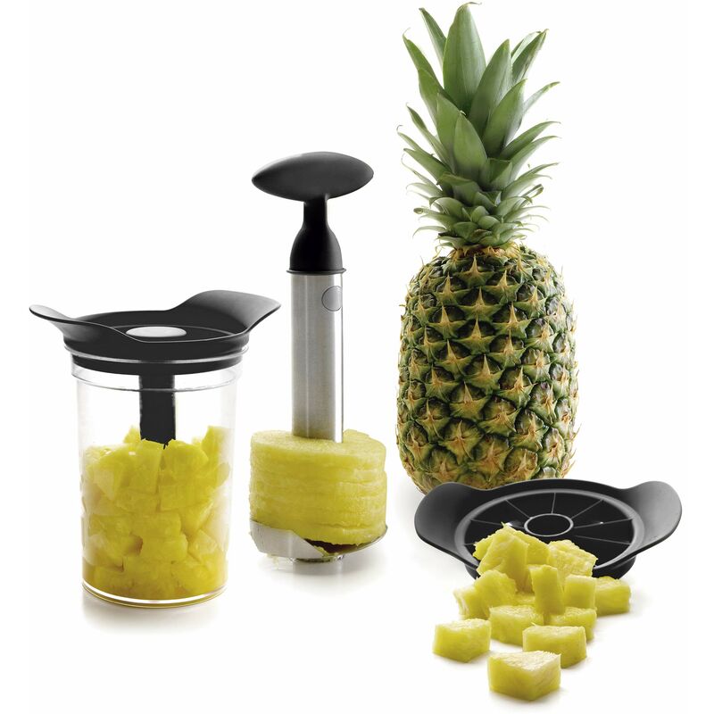 Image of Lacor 60393- Set taglia e pela ananas con contenitore