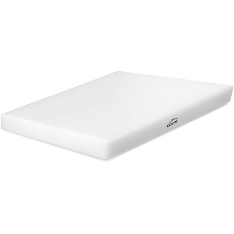Lacor - 60405 - Tavolo da taglio cucina, Polietilene, Con tacos antiscivolo, adatto per lavastoviglie, GN 1/2, Spessore 3 cm, 32, 5 x 26, 5 cm, Bianco