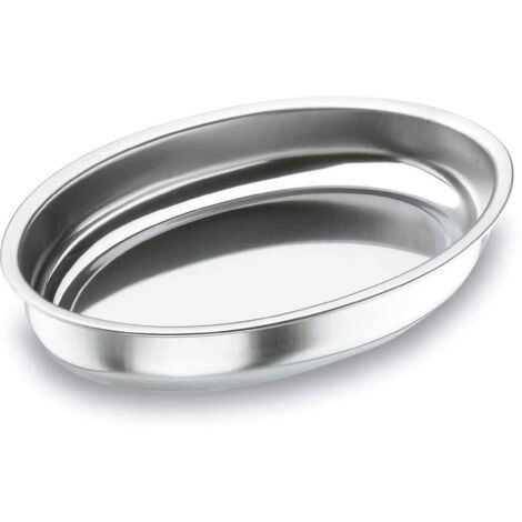 Lacor 61838- Vassoio Profondo Ovale 40x26 Inox.