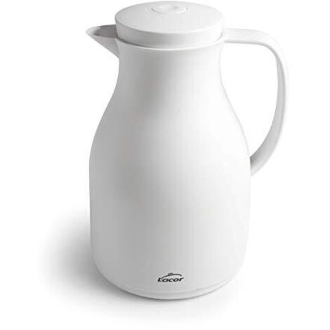Lacor 62579 62579-Caraffa Termica priva di BPA con Doppia Parete e Strato all'Interno, Bianco Opaco, 1,50 l, Polipropilene Vetro Senza, 1'50 L