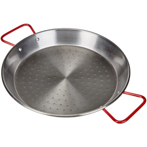 Lacor 63631- Padella Per Paella Di Ferro, Nero, 30 Cm
