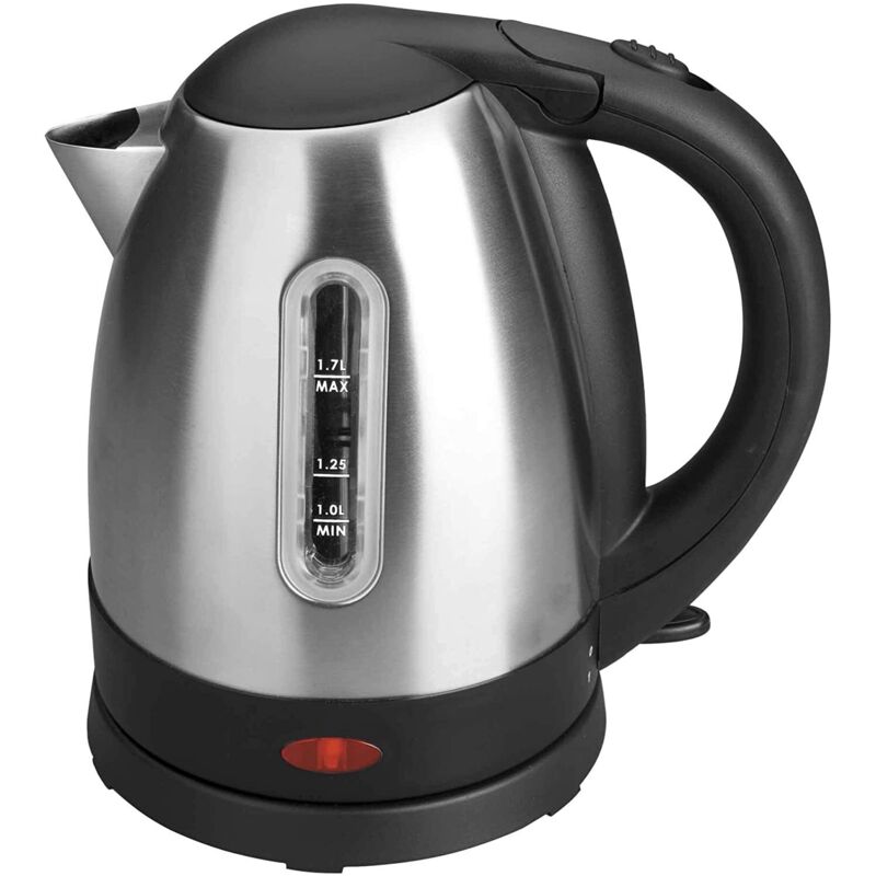 Lacor 69277 - Bollitore elettrico per acqua 1,7L - 2400W Finestra visualizzatore del livello dell'acqua. Filtro rimovibile e lavabile