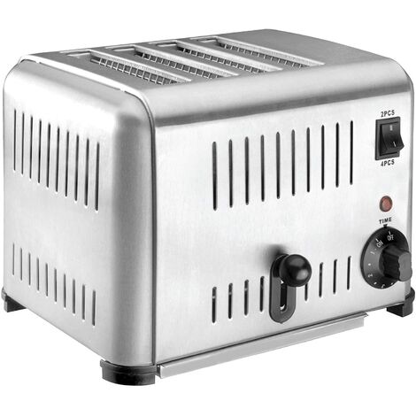 LACOR 69294 - Tostadora Buffet Inox 4 Ranuras 2240w- Gris