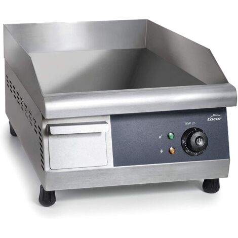 Lacor 69379 Plaque de Grillage Professionnelle 3000 W, Acier Inoxydable, 40x40 cm