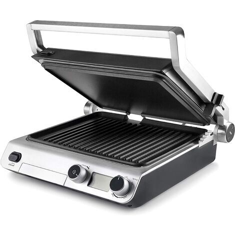 LACOR 69574 - Grill abatible PRO con doble zona de cocción