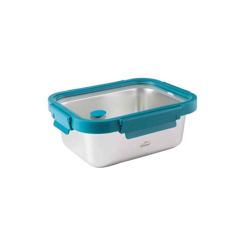 Boite rectangulaire LACOR Inox Etern 1.2 Couvercle en verre avec valve Joint en silicone