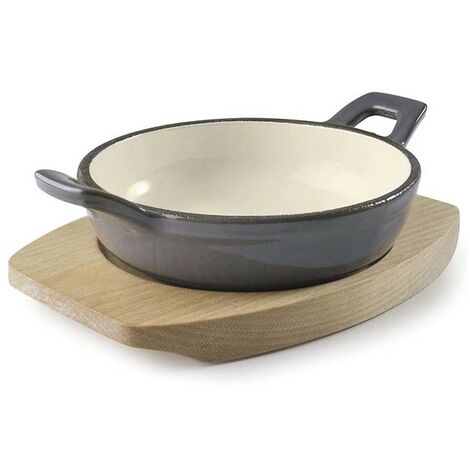 LACOR Casseruola Rotonda In Ferro Grigio, 200 ml - Ø 12 x 3 cm