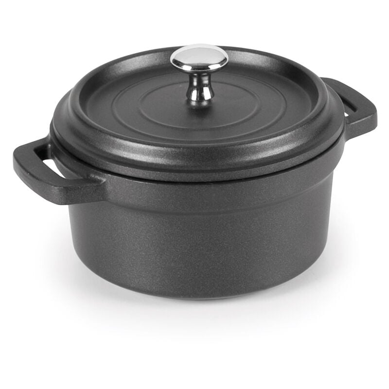 Lacor - Cocotte 10 cm en fonte noir