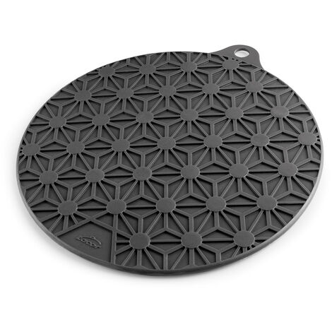 Dessous de plat noir design en silicone Hot, Lib Editeur