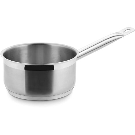 Lacor Ecochef Pentolino con Manico, Argento, 24 x 9.5 cm
