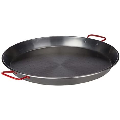 Lacor PAELLERA DE Hierro 50 CMS, Ferro battuto, Nero, 50 cm