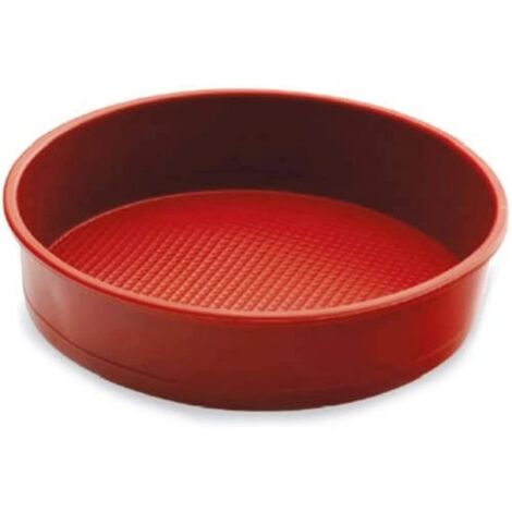 Lacor Stampo Rotondo in Silicone per Torte, Rosso, Ø 26x4'5 cm