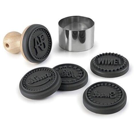 Lacor Tampons pour biscuits naturel silicone bois 7.5 cm
