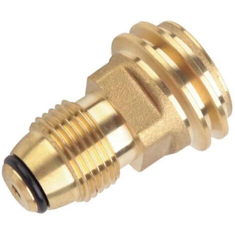 L'adaptateur pour réservoir de propane convertit la vanne de service du réservoir LP POL en tuyau ou régulateur QCC1/type 1