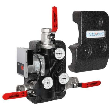 Laddomat 21-100 mit Isolierung und Wilo Yonos Para 25-7/5 63°C 3 x 1 1/4'' IG 50 bis 80 kW 11214161