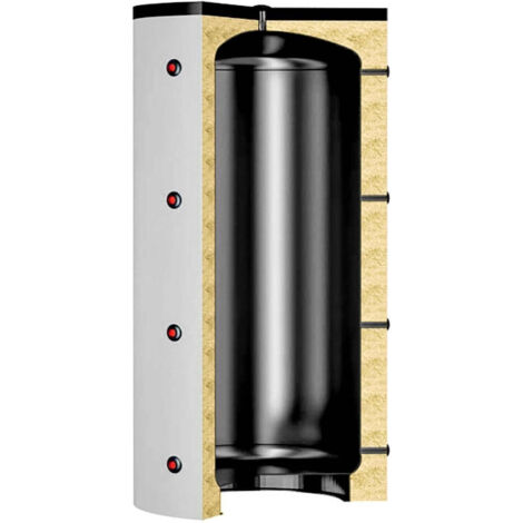 Laddotank Pufferspeicher ohne WT, 1000L, 100mm Vliesdämmung