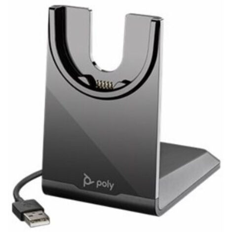 Ladebasis - Poly - Voyager 43 / Focus 2 - USB-A - Drahtloses Laden - Schwarz