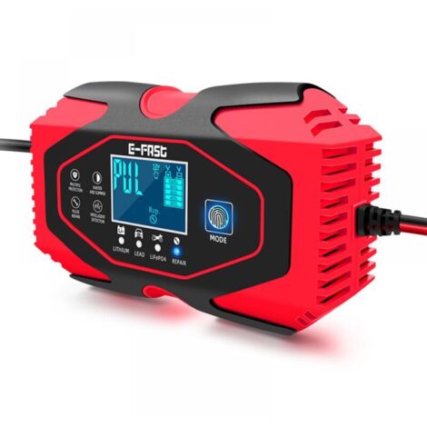 Ladegerät für Lithiumbatterien, Ladegerät für Auto- und Motorradbatterien, Bleiakku-Ladegerät