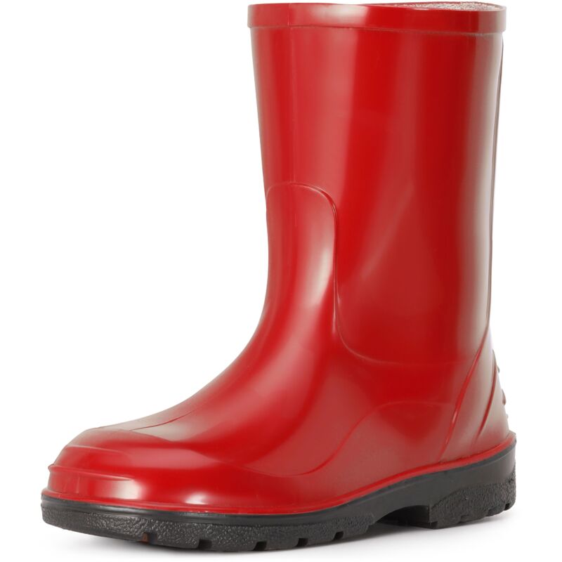 Ladeheid Chaussures en Caoutchouc imperméables Hautes pour Enfants - Bottes de Pluie pour garçons et Filles LA-939 (Rouge-2, 29 EU)