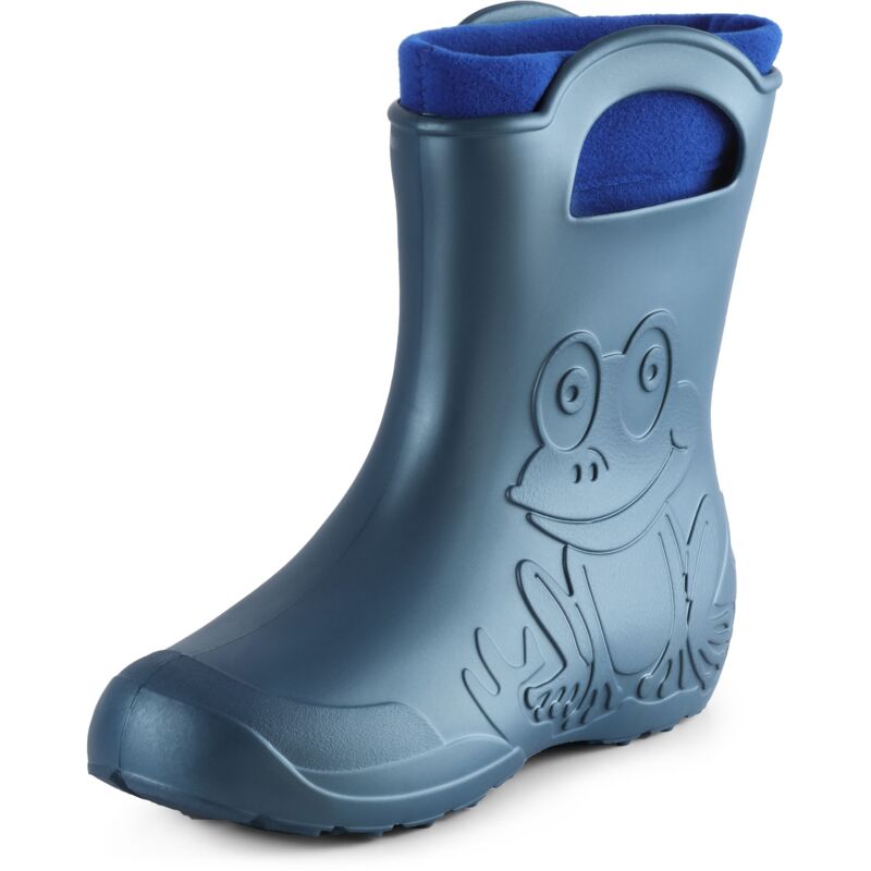 Ladeheid Damen Federleichte Eva Gummistiefel Winter Regenschuhe Gefüttert La-ca-12 (metallisches Blau-2, 40/41 Eu)