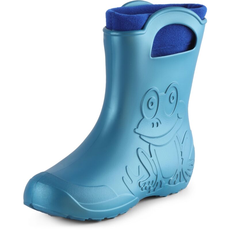 Ladeheid Damen Federleichte Eva Gummistiefel Winter Regenschuhe Gefüttert La-ca-12 (metallisches Blau, 36/37 Eu)