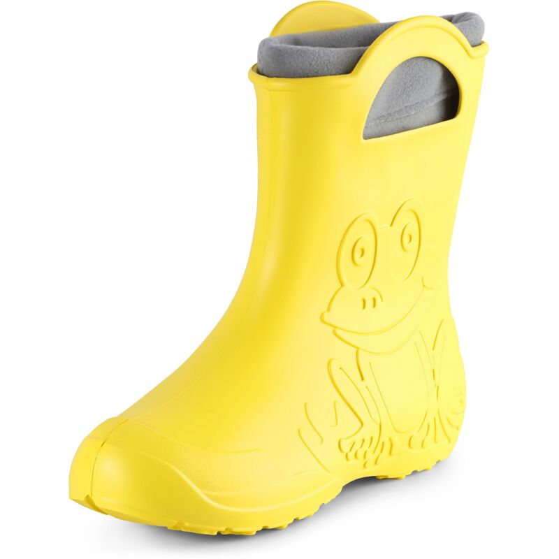 Ladeheid Damen Federleichte Eva Gummistiefel Winter Regenschuhe Gefüttert La-ca-12 (gelb, 36/37 Eu)