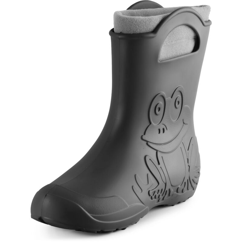 Ladeheid Damen Federleichte Eva Gummistiefel Winter Regenschuhe Gefüttert La-ca-12 (carbone, 36/37 Eu)
