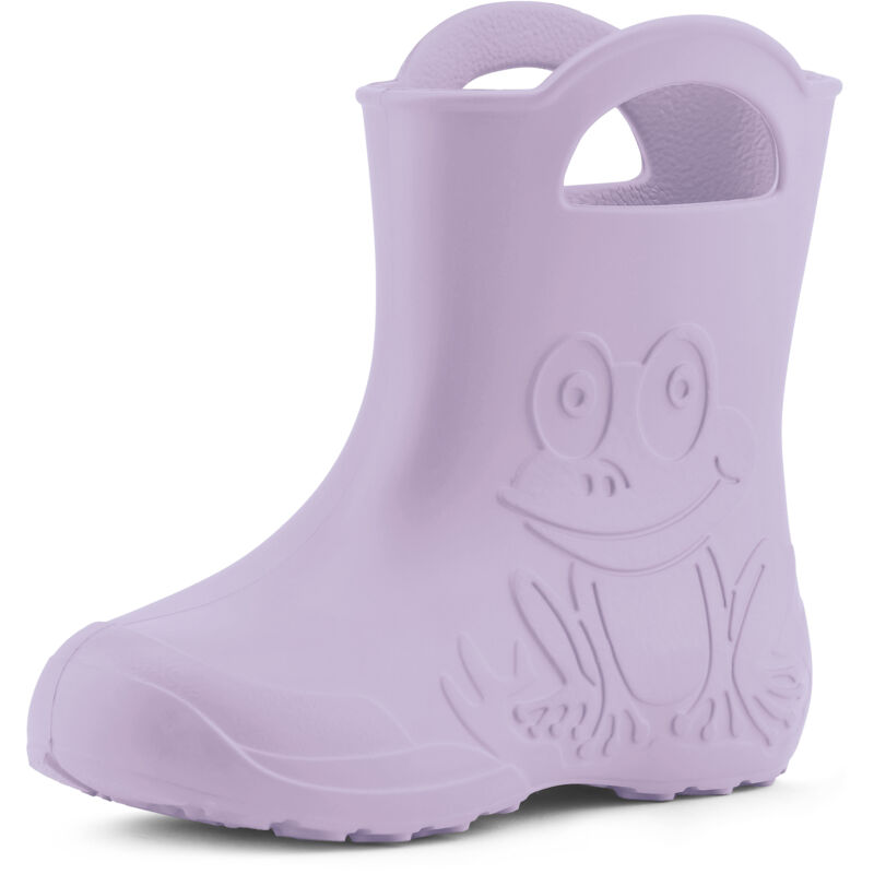 Ladeheid Eva Kinder Jungen Mädchen Gummistiefel Regenschuhe La-ca-01 (helllila, 34/35 Eu)