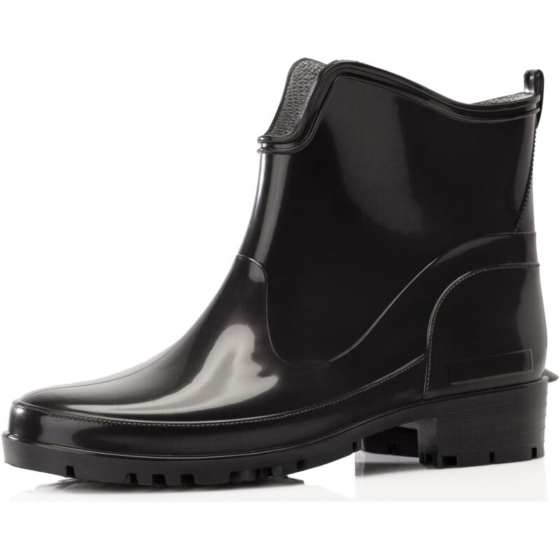 Ladeheid Gummistiefel Damen Kurz Wasserdicht Damenschuhe Elegant Und Bequem La-930 (schwarz2, 36 Eu)