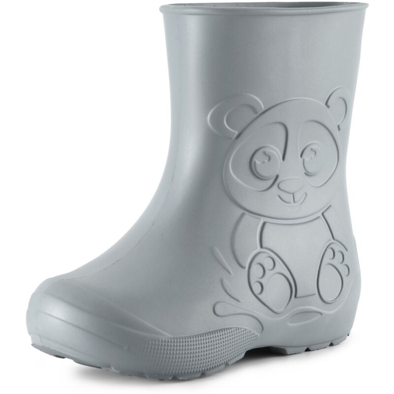 Ladeheid Gummistiefel Kinder Eva Federleichte Regenschuhe Für Jungen Und Mädchen La-ca-10 (grau, 32/33 Eu)