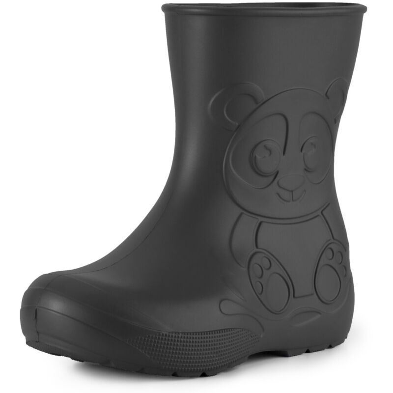 Ladeheid Gummistiefel Kinder Eva Federleichte Regenschuhe Für Jungen Und Mädchen La-ca-10 (carbone, 24/25 Eu)