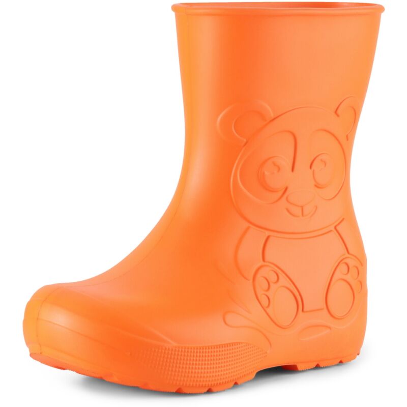 Ladeheid Gummistiefel Kinder Eva Federleichte Regenschuhe Für Jungen Und Mädchen La-ca-10 (orange (151c), 24/25 Eu)