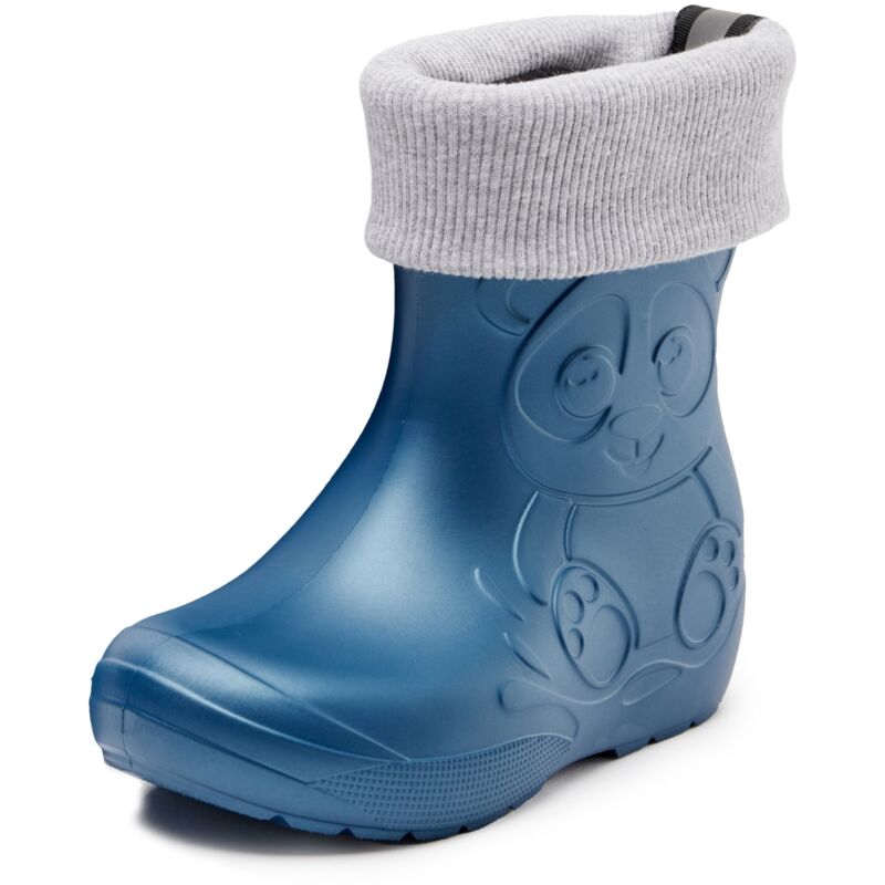 Ladeheid Kinder Federleichte Gummistiefel Thermo Mit Fütterung La-ca-249 (metallisches Blau-2, 26/27 Eu)