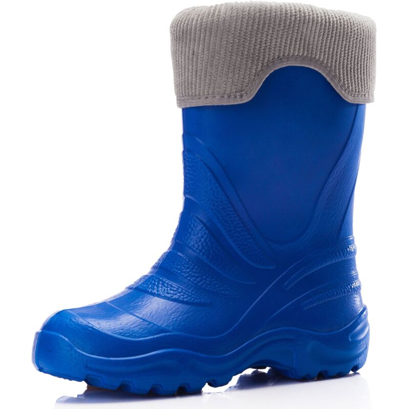 Ladeheid Kinder Mädchen Jungen Federleichte Eva Thermo Gummistiefel Gefüttert La-861 (blau2727c/grau, 28/29 Eu)