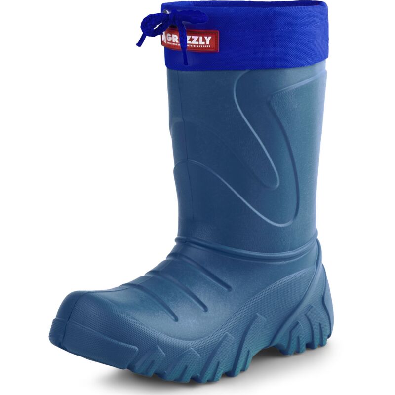 Ladeheid Kinder Mädchen Jungen Federleichte Eva Winter Thermo Gummistiefel Gefüttert La-835 (dunkelblau/blau, 24/25 Eu)