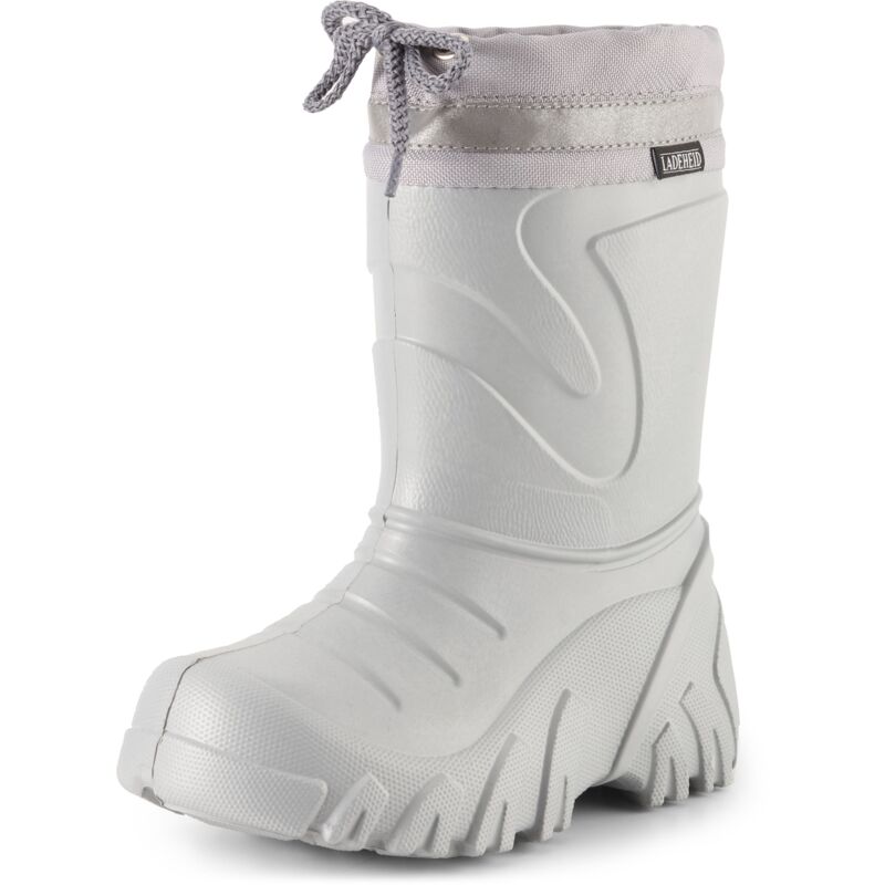 Ladeheid Kinder Mädchen Jungen Federleichte Eva Winter Thermo Gummistiefel Gefüttert La-835 (grau/blendung, 30/31 Eu)