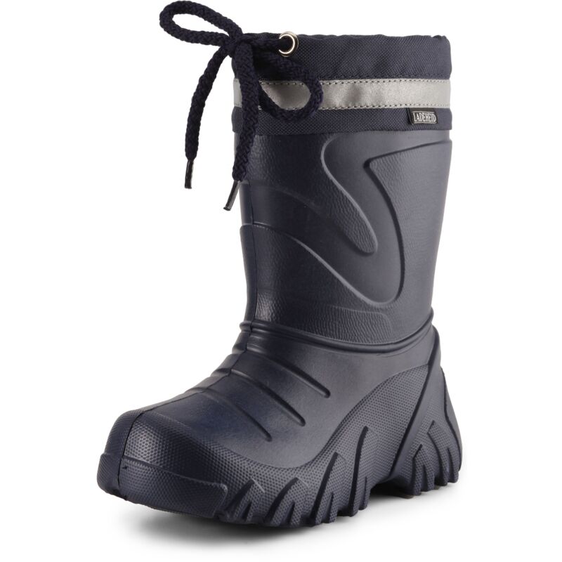 Ladeheid Kinder Mädchen Jungen Federleichte Eva Winter Thermo Gummistiefel Gefüttert La-835 (dunkelblau/blendung, 30/31 Eu)