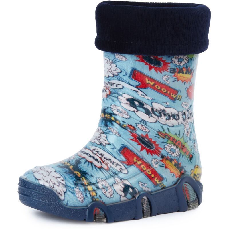 Ladeheid Kinder Mädchen Jungen Gummistiefel Gefüttert Swk (mehrfarbig Bang, 21/22 Eu)