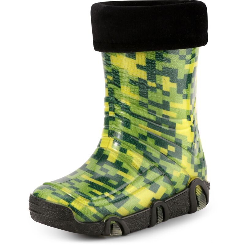 Ladeheid Kinder Mädchen Jungen Gummistiefel Gefüttert Swk2021 (muster-43, 25/26 Eu)