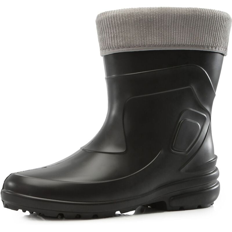 Ladeheid Thermo Eva Gummistiefel Damen Gefüttert Wasserdichte Und Federleichte Regenstiefel Damen La-800-2017 (schwarz/grau, 36 Eu)