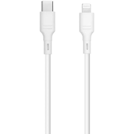 Ladekabel mit USB-C kompatibel mit iPhone 2,4 A (max. 27 W) – weiß Datenkabel