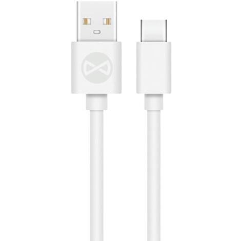 Ladekabel USB Typ A auf USB Typ C in Weiß - Datenkabel 1m 3A