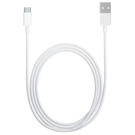 Ladekabel USB Typ C Datenkabel in Weiß 1m USB-A zu USB-C 5A