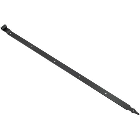 Ladenband Schwarz gekröpfte Form mit viereckigen Löchern 120 cm -