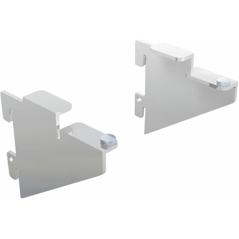Ladenbausystem Single/Twin Konsole für Glas 90 mm chrom