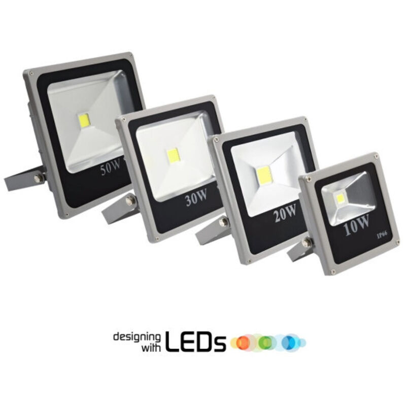 Spot Led Mince Haute Luminosité Lumière Blanche 10 20 30 50 80 100 120 W Ip65 50 Watts